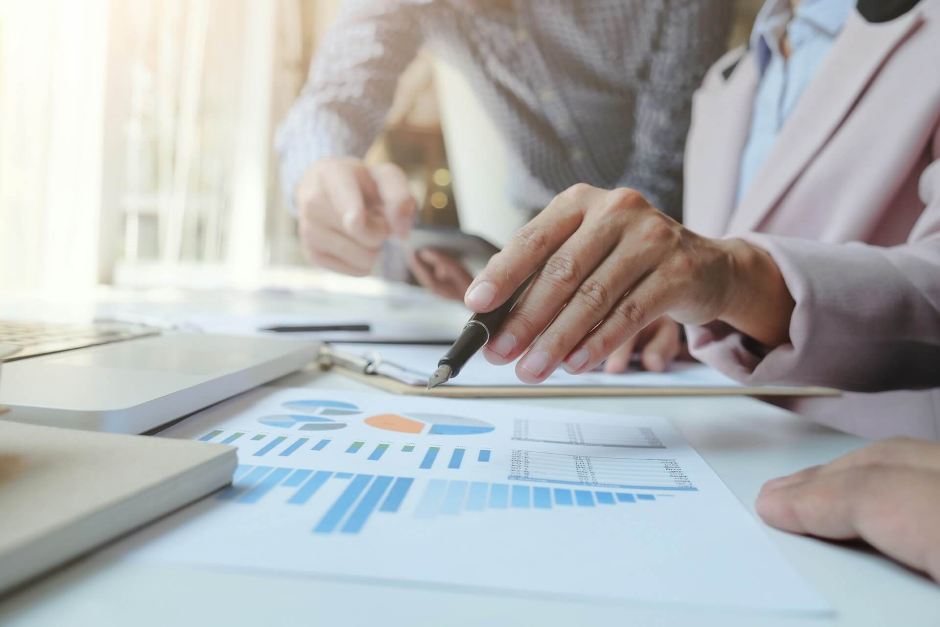 Construction worker on steel beams