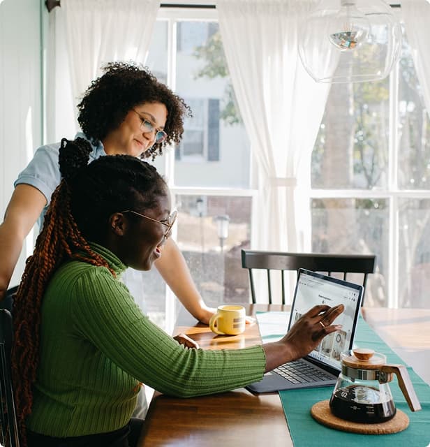 Team collaborating on project management platform